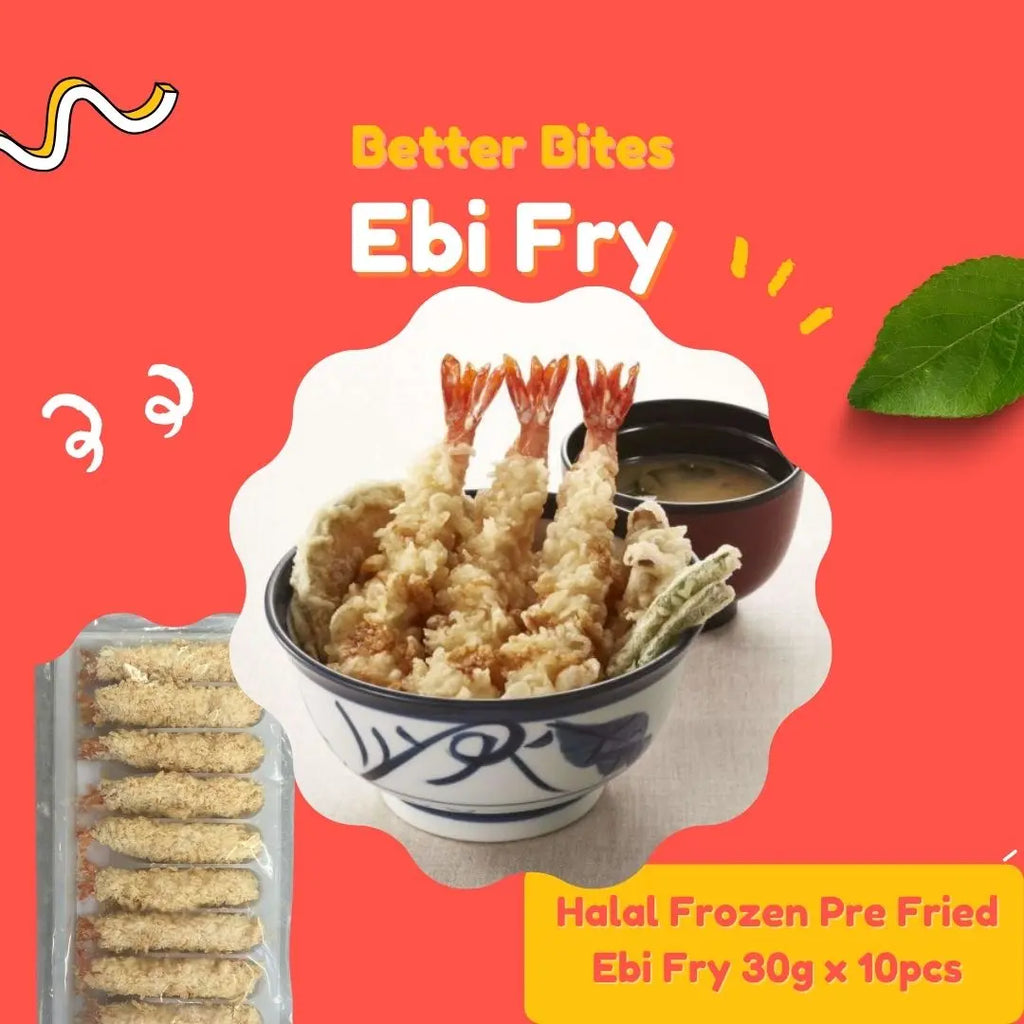 BB Halal Frozen Pre Fried Ebi Fry Freshly Picked